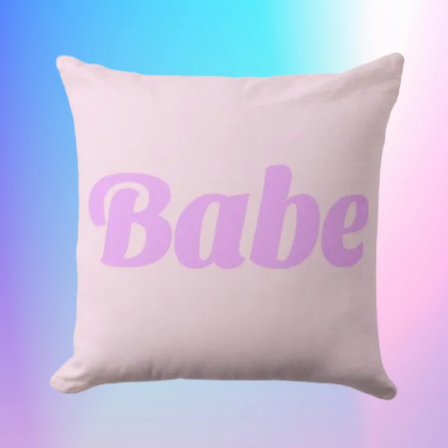 BABE Statement Throw Pillow – Bold, Cozy & Confide Kissen (Von Creator hochgeladen)