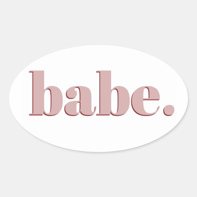 Babe Sticker (Vorderseite)