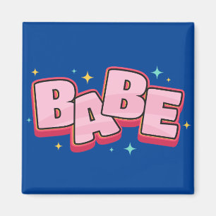 Babe-Textentwurf Magnet