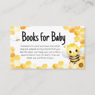 Babee Bee Baby Shower Books für Baby Begleitkarte