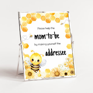 Babee Bee Baby Shower Envelope Station Poster