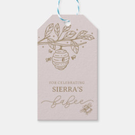 Babee, Bieneneinladung, Bee-Theme Baby Dusche, Geschenkanhänger