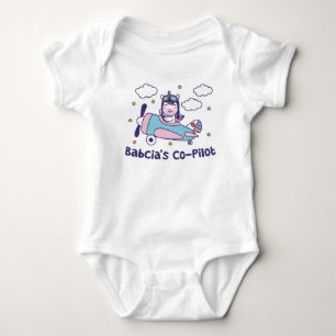Babicas Co-Pilot - Einhornflugzeug Baby Strampler