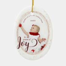 Babies Erste Weihnachtszeit Joy Custom Foto