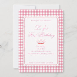 Babies First Coquette Geburtstag! Einladung