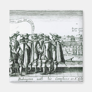Babington mit seinem Complices in St Giles Magnet
