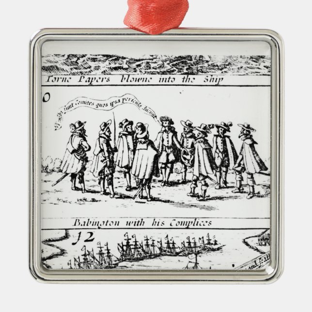 Babington und seine Komplizen Silbernes Ornament (Vorne)