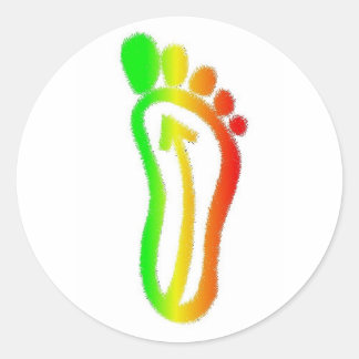 Babinskifootrasta Runder Aufkleber