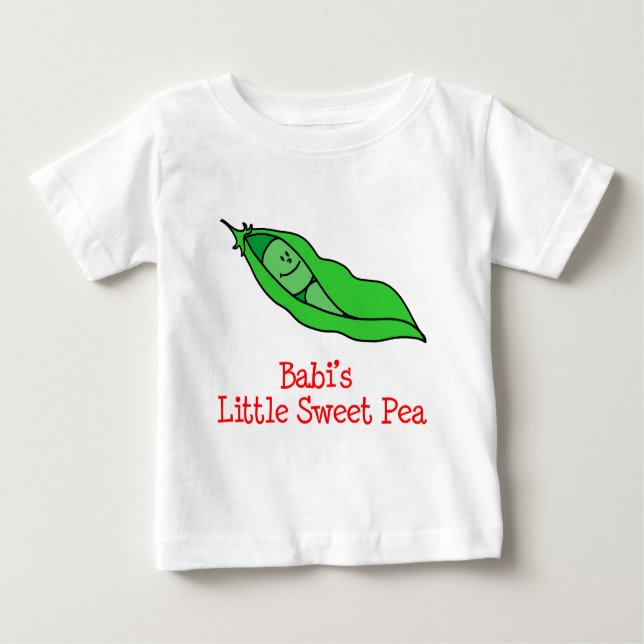 Babis kleine süße Erbse Baby T-shirt (Vorderseite)