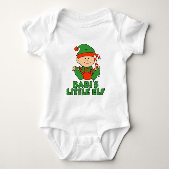 Babis kleiner Elf Baby Strampler (Vorderseite)