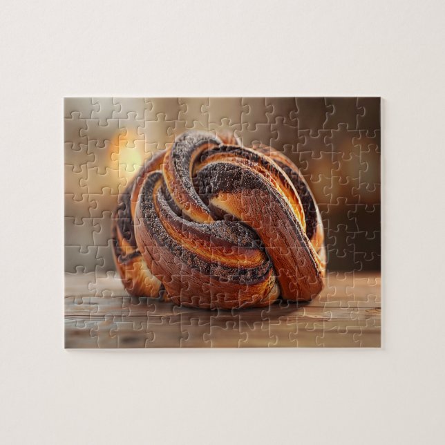 Babka Cake Eastern Europe Tasty Food Photo Puzzle (Horizontal)