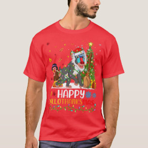 Baboon Animal Lover Funny Happy Baboon HalloDanke T-Shirt