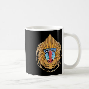 Baboon Face Halloween Beängstigender Baboon-Affe Kaffeetasse