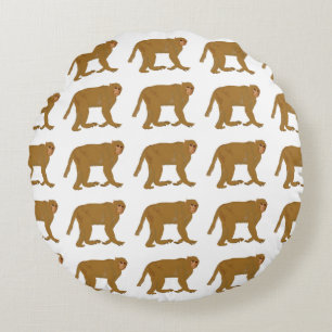Baboon Monkey Art Rundes Kissen