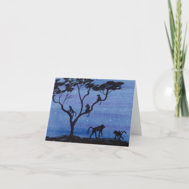 Baboons Dankeskarte (Vorderseite)