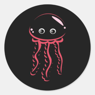Babt Jellyfish Lächeln Kostüme Süße Tier Hallowe Runder Aufkleber
