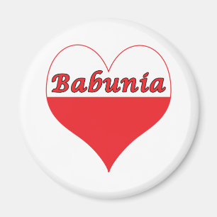 Babunia Polnisches Herz Magnet