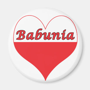 Babunia Polnisches Herz Magnet
