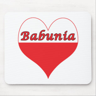 Babunia Polnisches Herz Mousepad