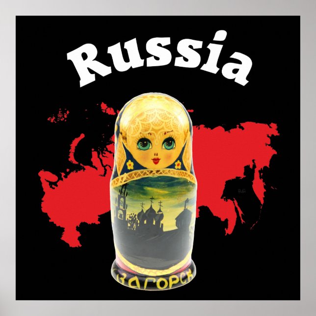 Babuschka Matrjoschka Matryoshka Poster (Vorne)