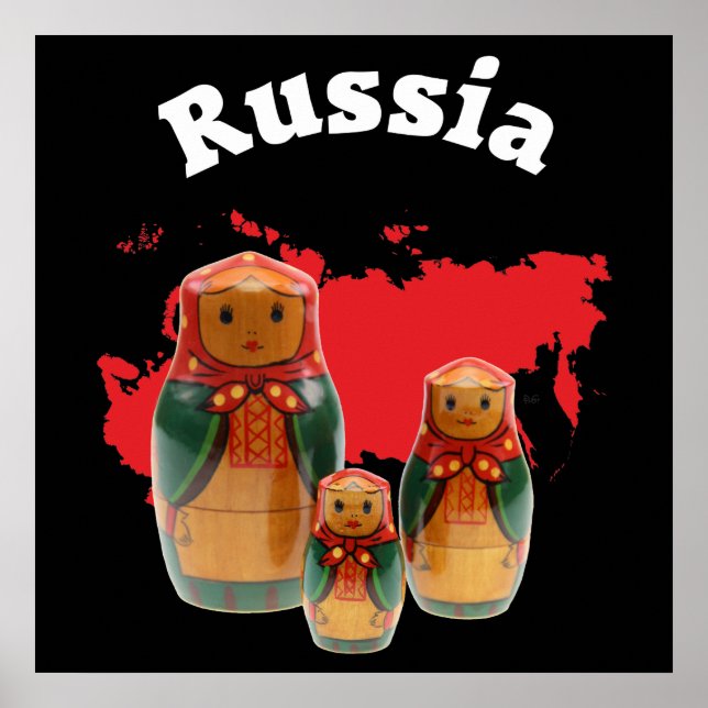 Babuschka Matrjoschka Matryoshka Poster (Vorne)