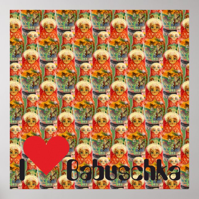 Babuschka Matrjoschka Matryoshka Poster (Vorne)