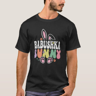 Babushka Bunny Ostertag Rabbit Oma Familie Ma T-Shirt