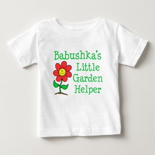 Babushka Little Garden Helper Baby T-shirt (Vorderseite)