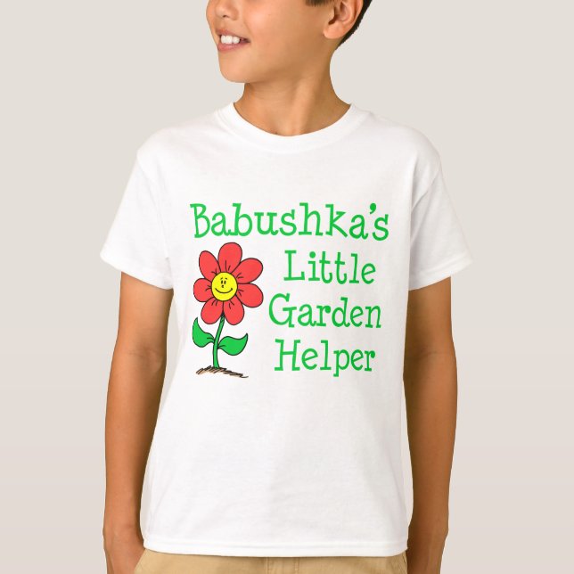 Babushka Little Garden Helper T-Shirt (Vorderseite)