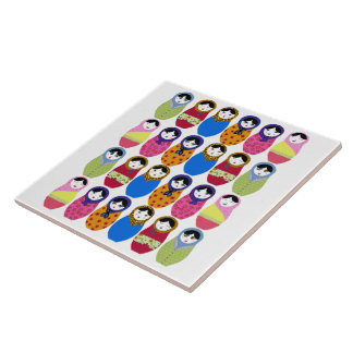 Babushka Puppe Fliese