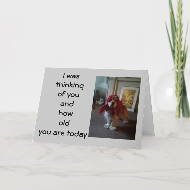 BABUSHKA PUPPY "40." BIRTHDAY WISH KARTE (Vorderseite)