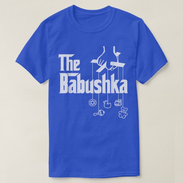 Babushka Russische Großmutter-Babydusche  T-Shirt (Design vorne)