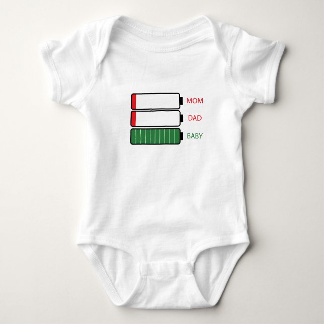 Baby 100% Energie Strampler (Vorderseite)