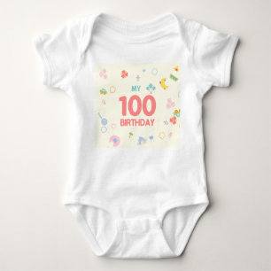 Baby 100 Tage Bodysuit Baby Strampler