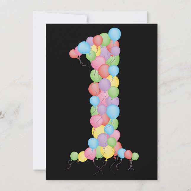 Baby 1. Geburtstag Party individuelle Einladung (Vorderseite)