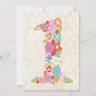 Baby 1 Geburtstag Party Nummer 1 Einladung