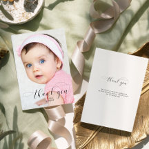 Baby 1. Geburtstag Vielen Dank für die eleganten S