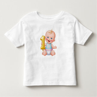 Baby 1 Jahr alt glücklicher Geburtstag Kleinkind T-shirt