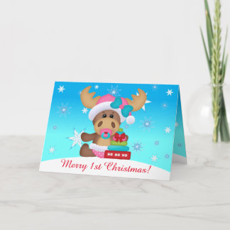 Baby 1. Weihnachten Süßer Elch #1 (innen)