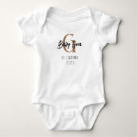 Baby 1 Weihnachtsmonogramm unisex Name Karosserie