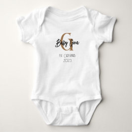 Baby 1 Weihnachtsmonogramm unisex Name Karosserie Strampler