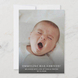 Baby 2 Foto Birth Ankündigung