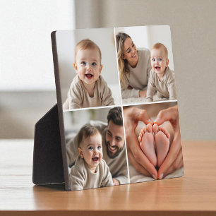 Baby 4-Foto-Collage Bild Instagram Fotoplatte
