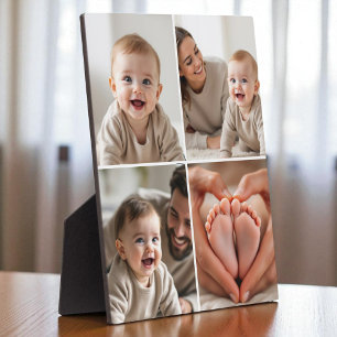 Baby 4-Foto-Collage Süßes Bild Instagram Fotoplatte