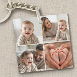 Baby 4 Photo Collage Cute Picture Instagram Schlüsselanhänger<br><div class="desc">Take your baby’s cutest moments with you wherever you go with this Baby 4-Photo Collage Instagram-Style Keychain. Designed to showcase four favorite photos in a trendy square layout inspired by social media, this personalized keychain is perfect for proud parents, grandparents, or anyone who wants to keep their little one close....</div>