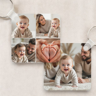 Baby 5 Foto Collage Süßes Bild Instagram Schlüsselanhänger