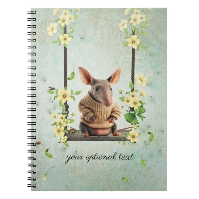 Baby Aardvark Spiral Foto Notebook Notizblock (Vorderseite)