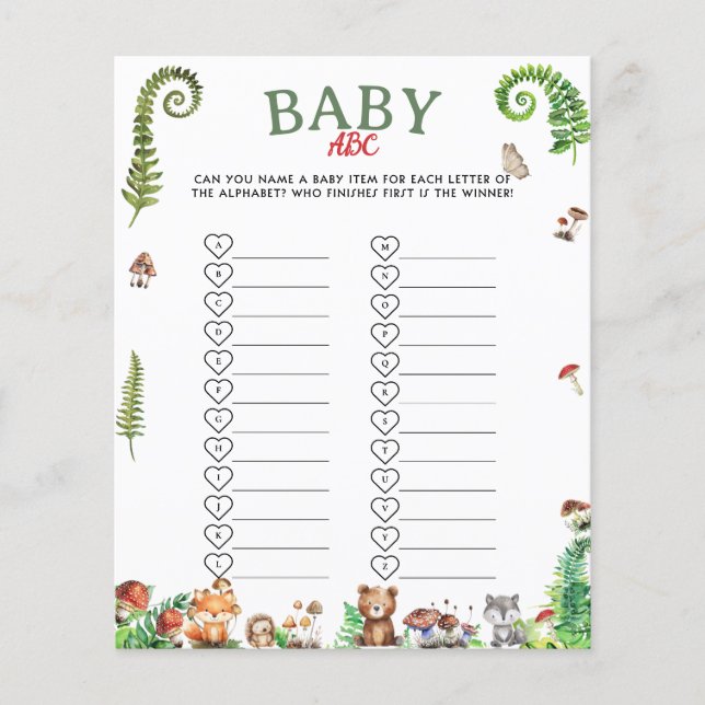 Baby ABC Babyartikel-Spiel (Vorderseite)