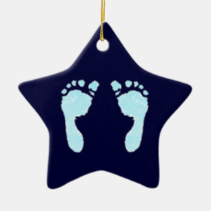 Baby-Abdrücke (Junge) Keramikornament