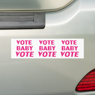 Baby abstimmen Hitze pink und weiß Autoaufkleber